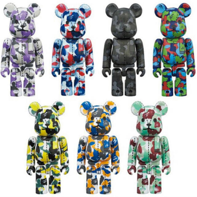 A bathing ape 28TH BE@RBRICK 100% BOXフィギュア