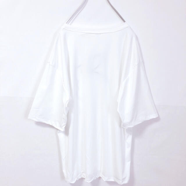 3Lうさぎ刺繍 白 シンプル 春 夏 Tシャツ 大きなサイズ レディースのトップス(Tシャツ(半袖/袖なし))の商品写真