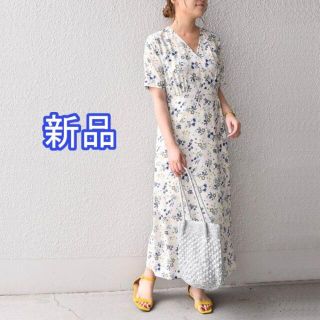 シップス(SHIPS)のSHIPS any ボタニカル２ＷＡＹラップワンピース(ロングワンピース/マキシワンピース)