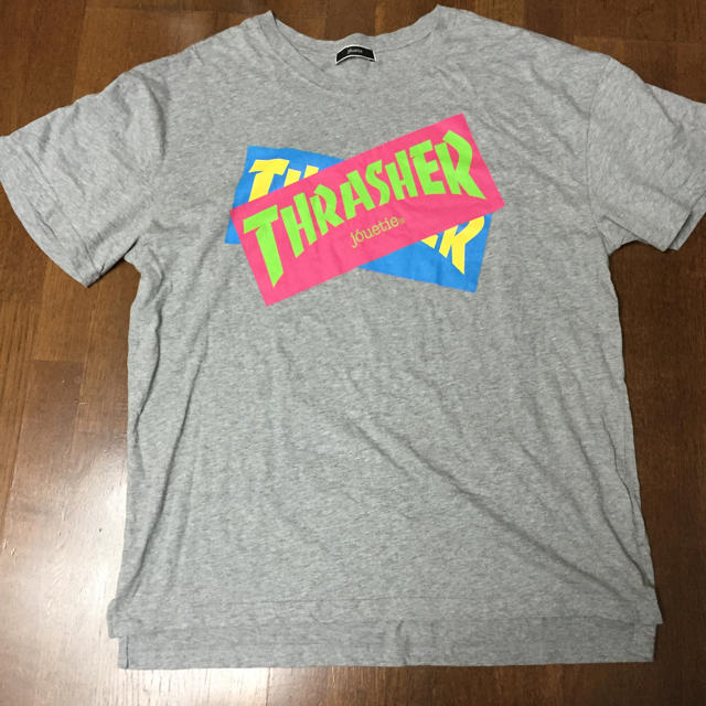 jouetie(ジュエティ)のjouetie × THRASHER BIG Tシャツ グレー レディースのトップス(Tシャツ(半袖/袖なし))の商品写真