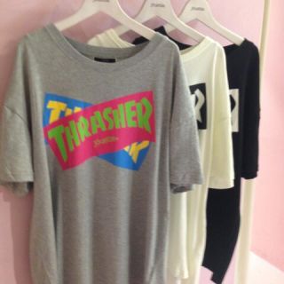 ジュエティ(jouetie)のjouetie × THRASHER BIG Tシャツ グレー(Tシャツ(半袖/袖なし))