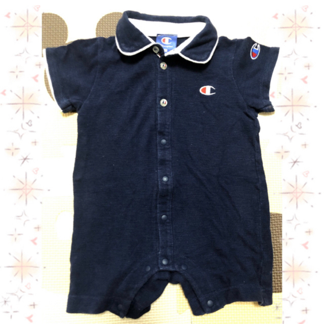 babyGAP(ベビーギャップ)のくま白トップス70   チャンピオンロンパース80 キッズ/ベビー/マタニティのベビー服(~85cm)(シャツ/カットソー)の商品写真