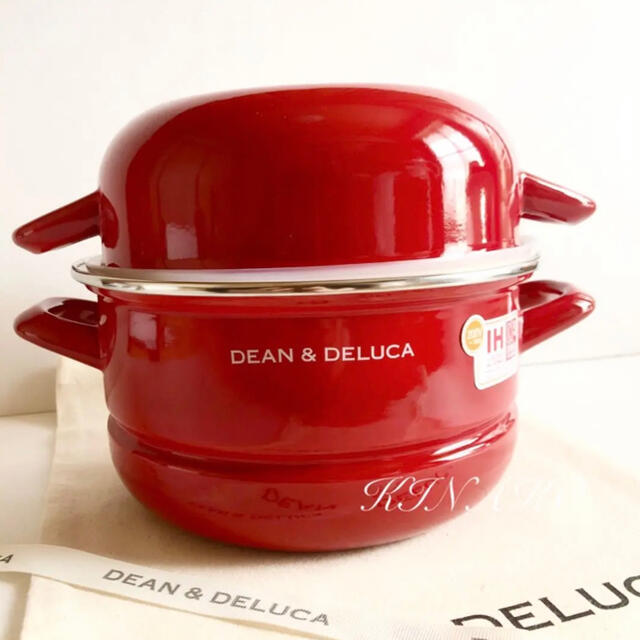 DEAN & DELUCA(ディーンアンドデルーカ)のDEAN＆DELUCAキャセロールLお鍋ディーン＆デルーカ★キッチン雑貨キャンプ インテリア/住まい/日用品のキッチン/食器(鍋/フライパン)の商品写真