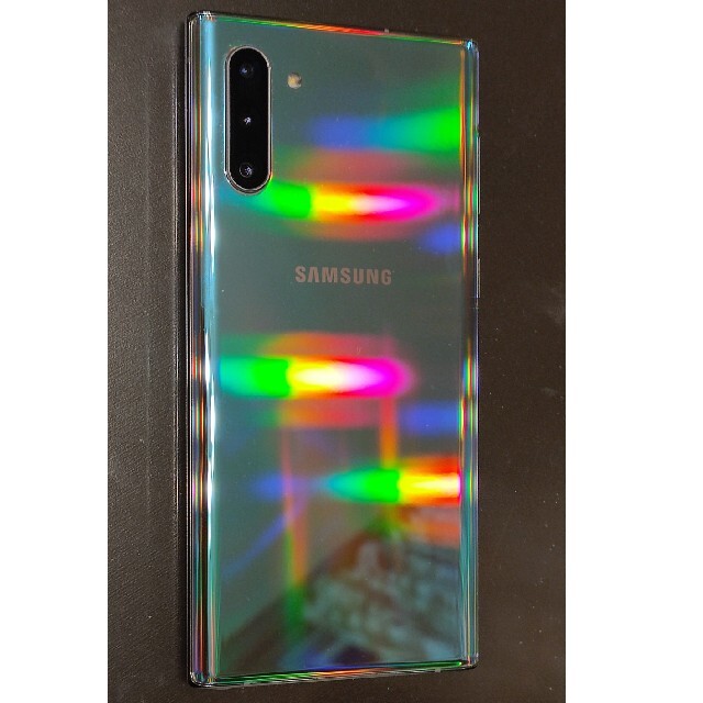 Galaxy(ギャラクシー)の【中古美品】galaxy note10 8GB/256GB AURA GLOW スマホ/家電/カメラのスマートフォン/携帯電話(スマートフォン本体)の商品写真