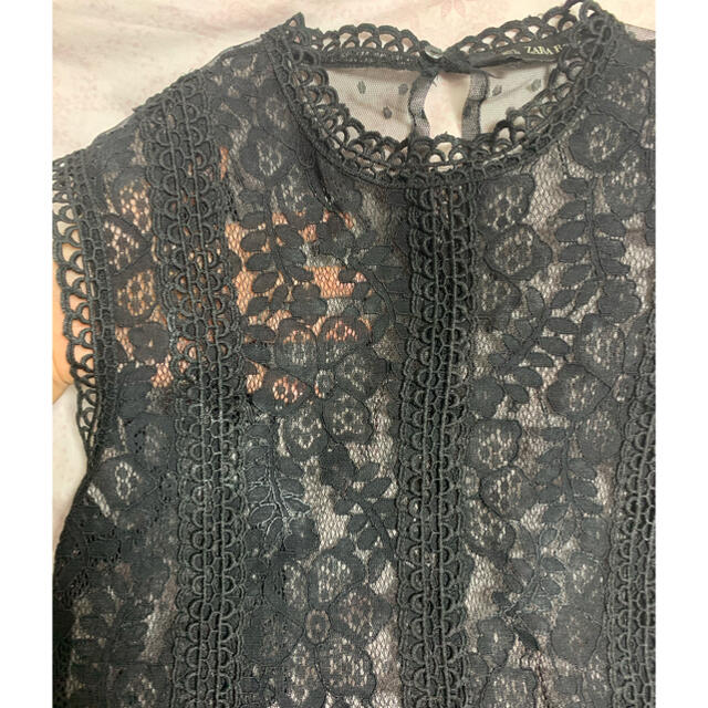 ZARA(ザラ)のZARA♡レースブラウス レディースのトップス(シャツ/ブラウス(半袖/袖なし))の商品写真