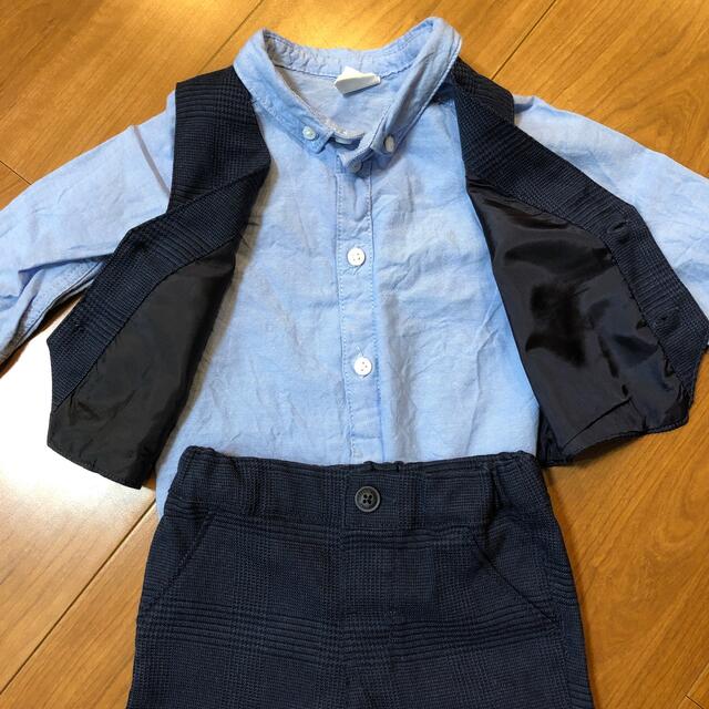 H&M(エイチアンドエム)のベビーセットアップ　スーツ キッズ/ベビー/マタニティのベビー服(~85cm)(セレモニードレス/スーツ)の商品写真