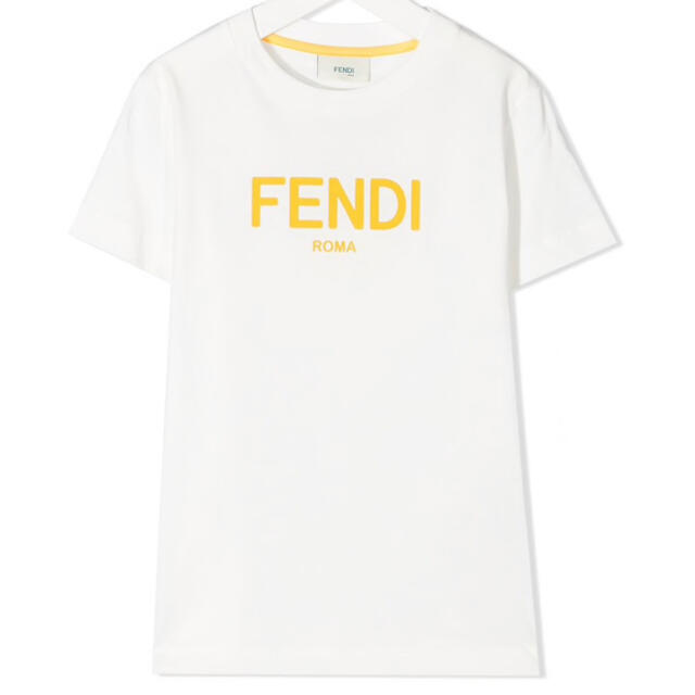 フェンディ  ラバーロゴTシャツ　ホワイト　12＋　1点のみ！