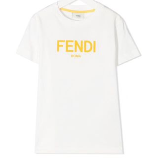 フェンディ(FENDI)のフェンディ  ラバーロゴTシャツ　ホワイト　12＋　1点のみ！(Tシャツ(半袖/袖なし))