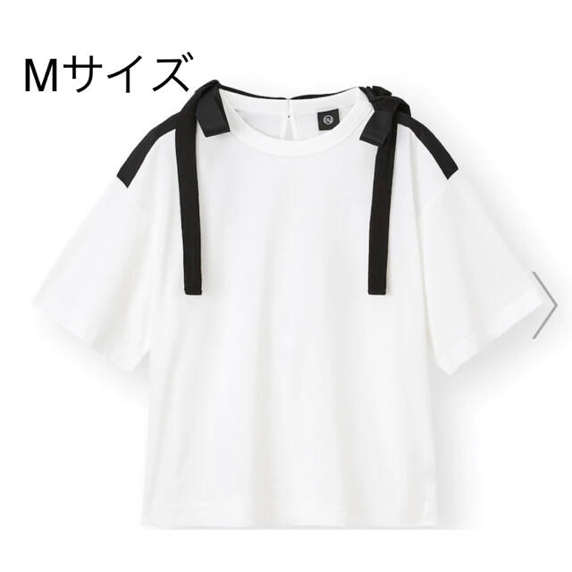 UNDERCOVER(アンダーカバー)のgu undercoverリボンデザインTアンダーカバーサイズM ホワイト レディースのトップス(Tシャツ(半袖/袖なし))の商品写真