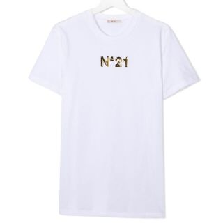 ヌメロヴェントゥーノ(N°21)の【A 様専用】N°21 ヌメロヴェントゥーノ メタリック ロゴTシャツ 16Y(Tシャツ(半袖/袖なし))