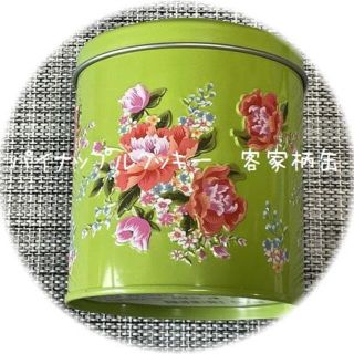 台湾　パイナップルクッキー　客家柄缶（緑）(菓子/デザート)