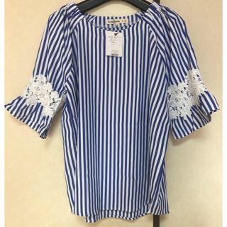 シューラルー(SHOO・LA・RUE)の【パンダ様専用】青トップス(シャツ/ブラウス(長袖/七分))