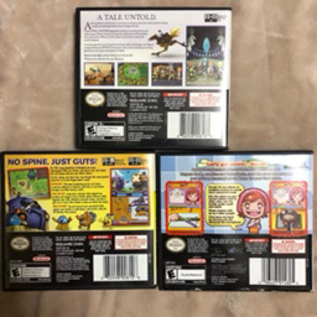 ニンテンドーDS(ニンテンドーDS)のアメリカ盤・任天堂DSソフト3本セット エンタメ/ホビーのゲームソフト/ゲーム機本体(携帯用ゲームソフト)の商品写真