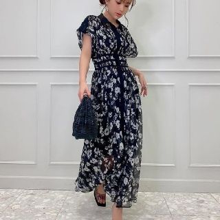 エイミーイストワール(eimy istoire)のみっく様専用✳eimy istoire ウエストラインシアーワンピース(ロングワンピース/マキシワンピース)