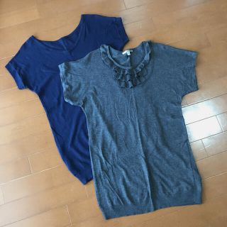 ユニクロ(UNIQLO)のユニクロ 半袖カットソー 2枚セット(カットソー(半袖/袖なし))