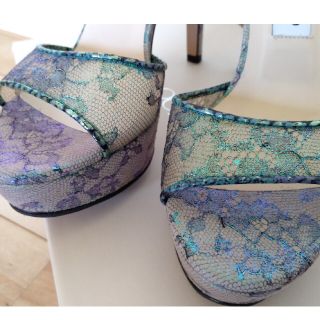 ジミーチュウ(JIMMY CHOO)のsy 様専用✨JIMMY CHOOジミーチュウ⭐レースサンダル３６.5(サンダル)