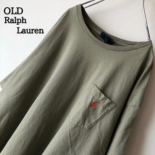 ラルフローレン(Ralph Lauren)の【ゆるだぼ】 90's 古着 Ralph Lauren ポケット Tシャツ XL(Tシャツ/カットソー(半袖/袖なし))