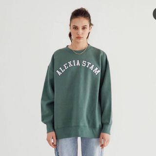 買付 ALEXIASTAM フロントロゴスウェットプルオーバー 完売品 www.m