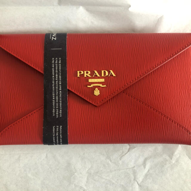 最高の品質の PRADA PATTINA CON あこ様専用　プラダ　長財布　新品未使用　赤　BUSTA - 財布