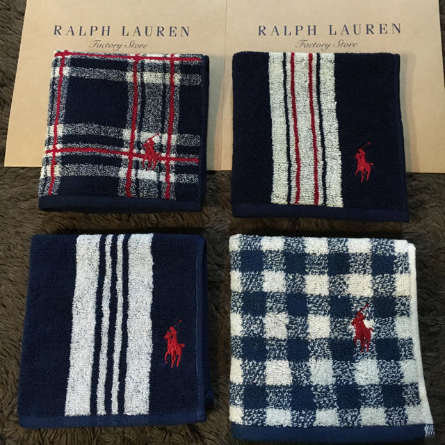 Ralph Lauren(ラルフローレン)のビジネス・スーツにも♡ラルフローレン タオルハンカチ メンズのファッション小物(ハンカチ/ポケットチーフ)の商品写真