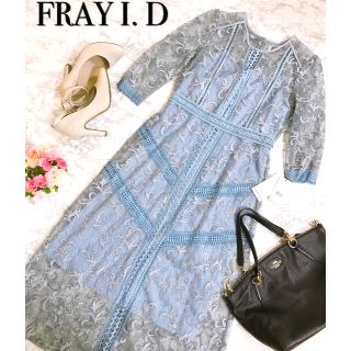 フレイアイディー(FRAY I.D)のフレイアイディー　FRAYI.D  ワンピース　結婚式　二次会　S(ひざ丈ワンピース)