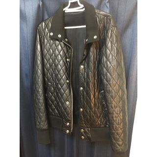 バルマン(BALMAIN)のbalmain バルマン  レザー　ジャケット　48(レザージャケット)