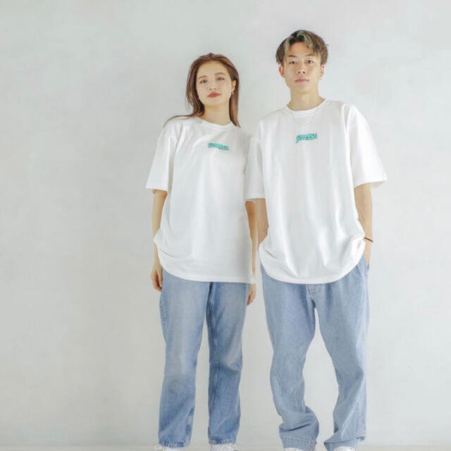 Tシャツ/カットソー(半袖/袖なし)【即売品】コムドット　Tシャツ　birdog GREEN_WHITE Ｌサイズ