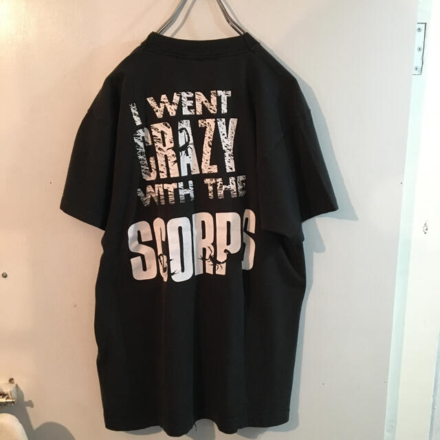 80's スコーピオンズロックバンドTシャツ(M)USAヴィンテージ古着 メンズのトップス(Tシャツ/カットソー(半袖/袖なし))の商品写真