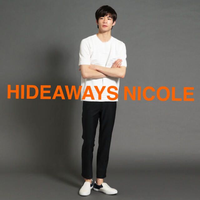 HIDEAWAY(ハイダウェイ)のHIDEAWAYS NICOLE 市松柄ジャカードアラカルトパンツ メンズのパンツ(スラックス)の商品写真