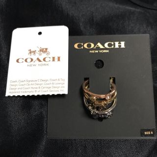 コーチ(COACH)のホースアンドキャリッジ　リングセット(リング(指輪))