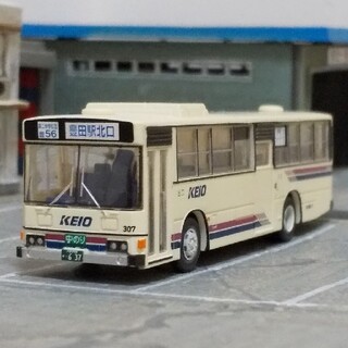 バスコレ 日野ブルーリボンHT・HU5台セット 京王電鉄バスのみ1台(模型/プラモデル)