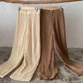 original ami knit pants ivory 新品未使用(カジュアルパンツ)