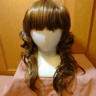 ボディライン(BODYLINE)のフルウィッグ ロングカール ミディアムブラウン(ロングカール)