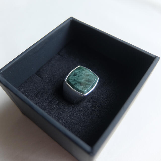 Maison Martin Margiela(マルタンマルジェラ)のtom wood cushion green marble リング メンズのアクセサリー(リング(指輪))の商品写真