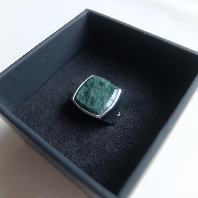 Maison Martin Margiela(マルタンマルジェラ)のtom wood cushion green marble リング メンズのアクセサリー(リング(指輪))の商品写真