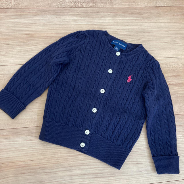 Ralph Lauren(ラルフローレン)のラルフローレン　コットンカーディガン 18M 80cm RalphLauren キッズ/ベビー/マタニティのベビー服(~85cm)(カーディガン/ボレロ)の商品写真