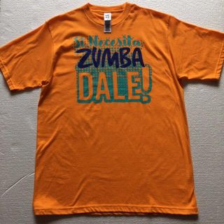 ズンバ(Zumba)の新品未開封‼️Zumba Party Tee【オレンジ】男女兼用 フリーサイズ(ダンス/バレエ)