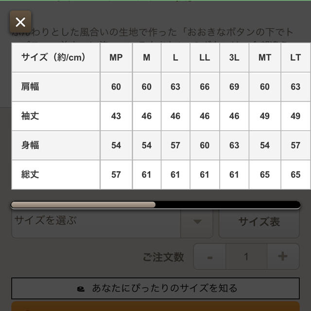 FELISSIMO(フェリシモ)のサニークラウズ大きなボタントップス レディースのトップス(シャツ/ブラウス(長袖/七分))の商品写真