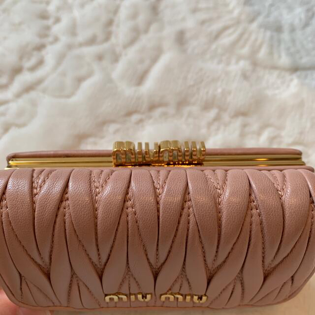 miumiu お財布　ピンク　がま口ファッション小物