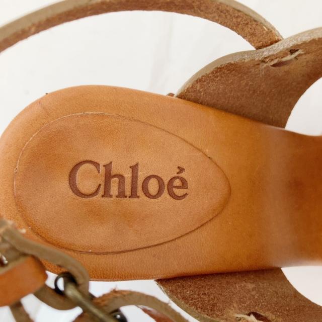 Chloe(クロエ)のクロエ 35 レディース - ライトブラウン レディースの靴/シューズ(サンダル)の商品写真