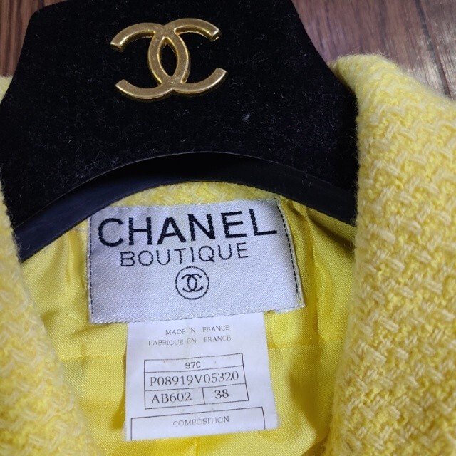 CHANEL(シャネル)のヴィンテージ CHANEL シャネル サマーツイード スーツ  レディースのフォーマル/ドレス(スーツ)の商品写真