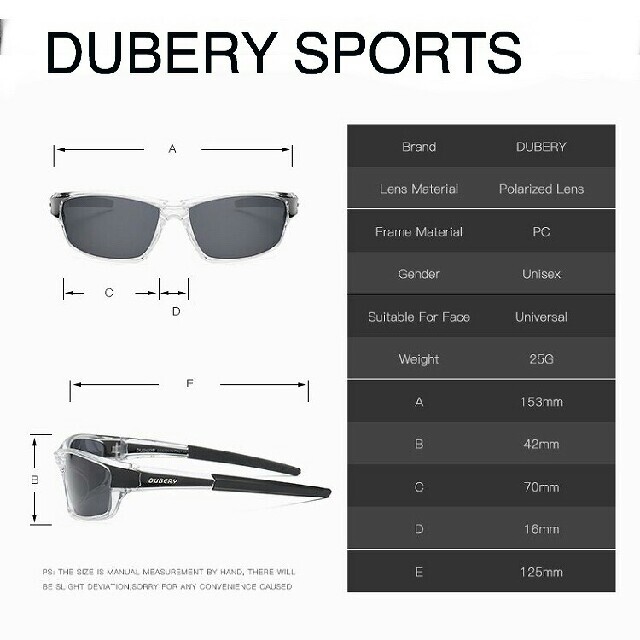 【スポーツ用】DUBERY軽量偏光サングラス イエロー オークリー・タレックス型 メンズのファッション小物(サングラス/メガネ)の商品写真