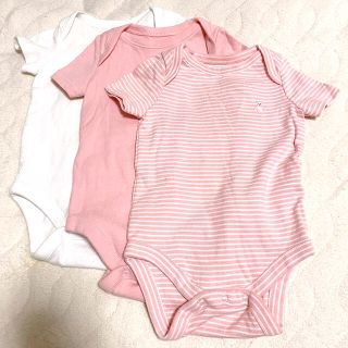 ベビーギャップ(babyGAP)の【新品】baby gap ロンパース 2枚＋1枚のお得セット(ロンパース)