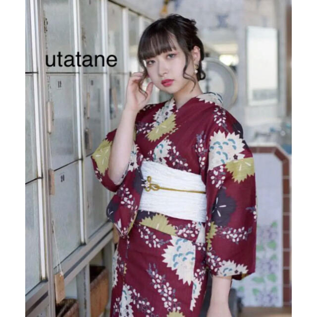 RUcham_utatane新品【ボタニカル柄】utatane ウタタネ 浴衣 浴衣単品