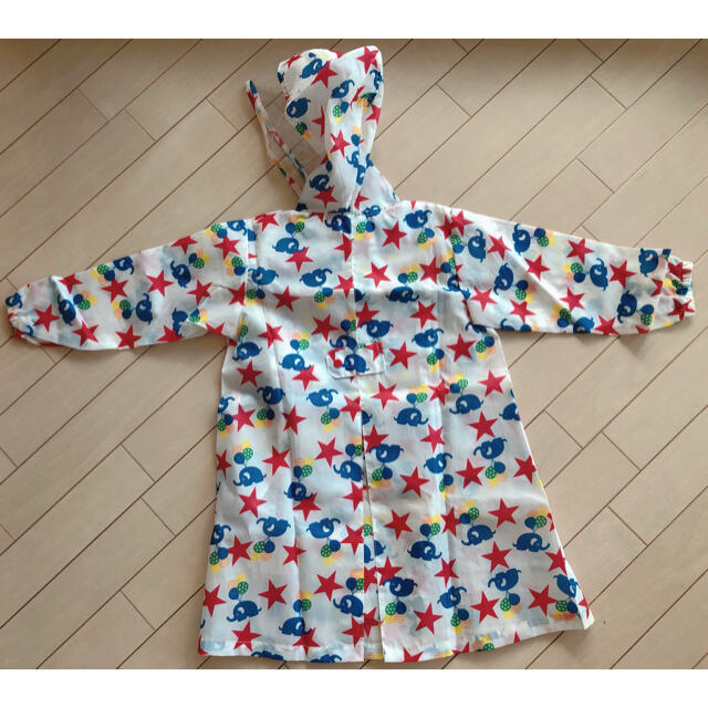 KIDS FORET(キッズフォーレ)のKids Foret ぞう柄レインコート110cm キッズ/ベビー/マタニティのこども用ファッション小物(レインコート)の商品写真