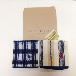 ラルフローレン(Ralph Lauren)の特価♪ラルフローレン タオルハンカチ(ハンカチ/ポケットチーフ)