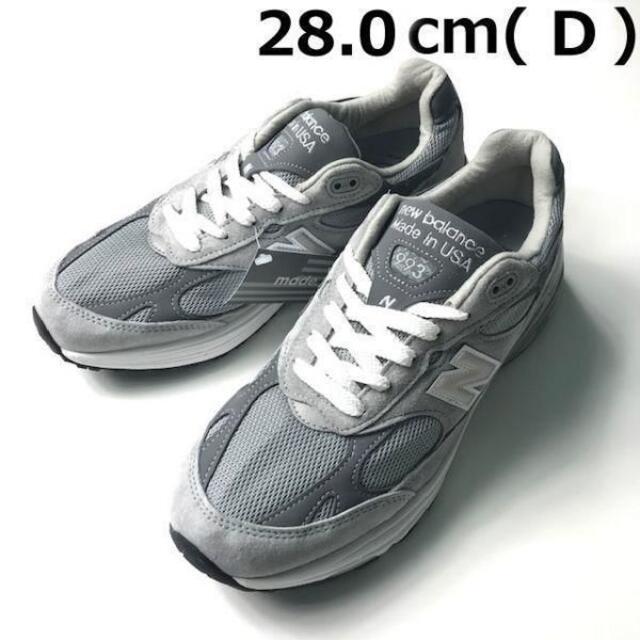 ニューバランスMR993GL(Dワイズ/US10/28cm)グレー190303靴/シューズ