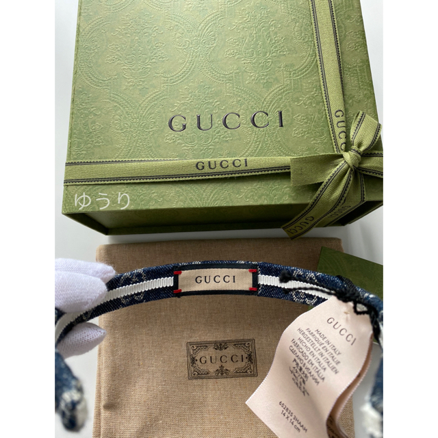 GUCCI 新作 デニム カチューシャ GG柄 NiziU 新品未使用 GUCCI 新作 デニム カチューシャ GG柄 NiziU 新品未使用