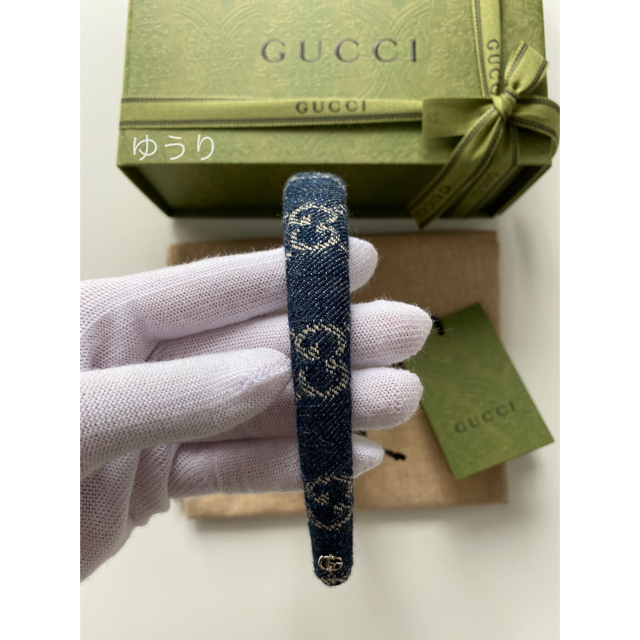 Gucci - GUCCI 新作 デニム カチューシャ GG柄 NiziU 新品未使用の通販