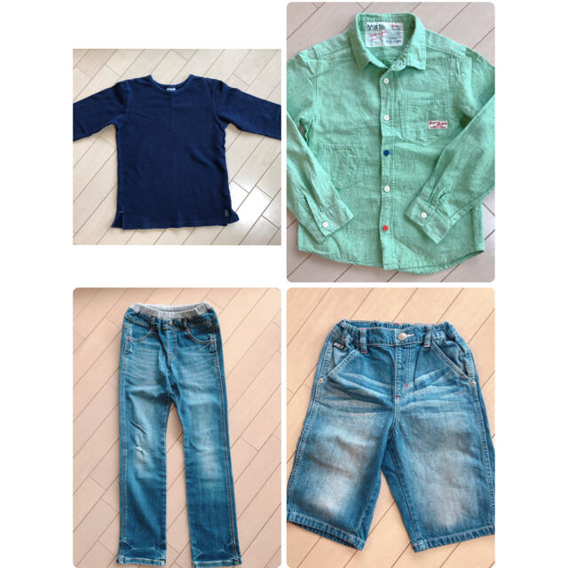 BREEZE(ブリーズ)のBREEZE,JUNKSTORE 上下4枚セット140cm キッズ/ベビー/マタニティのキッズ服男の子用(90cm~)(Tシャツ/カットソー)の商品写真